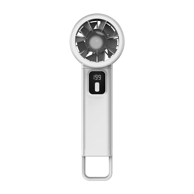 Ladies portable mini fan with digital display Bowlift