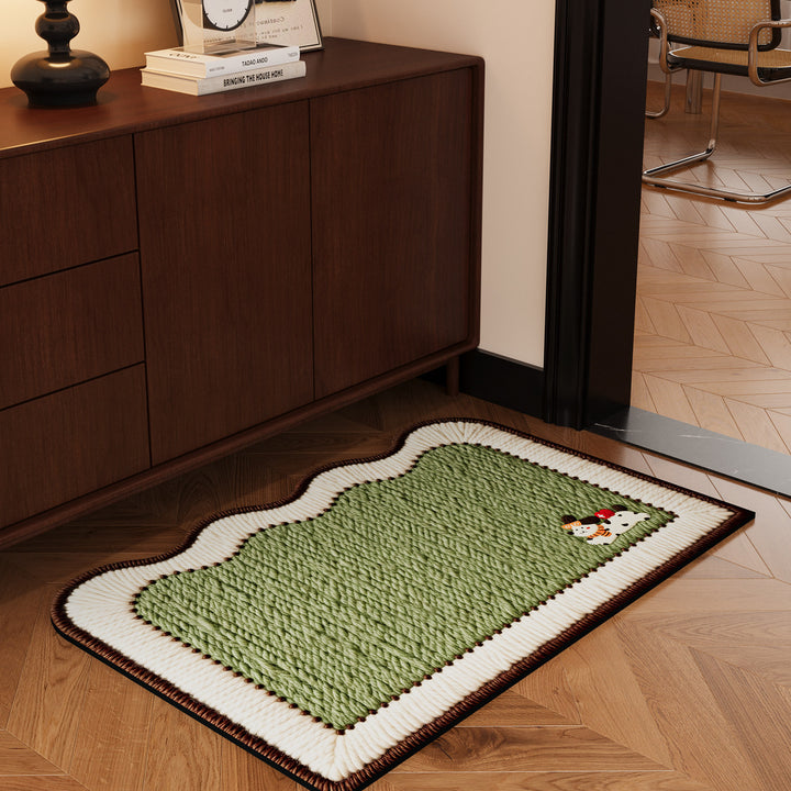Decorative Braided Kitchen Mat