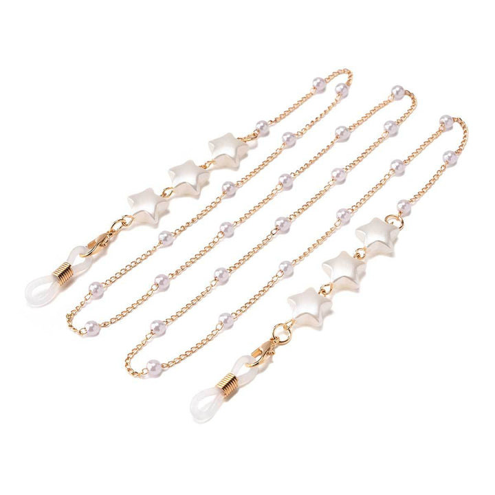 Heart-Embellished Eyewear Chain Bowlift