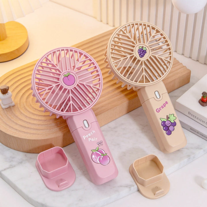 Women's portable USB table fan with built-in battery Bowlift