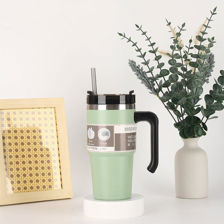 Unisex thermos mug with 3-in-1 drinking options Bowlift