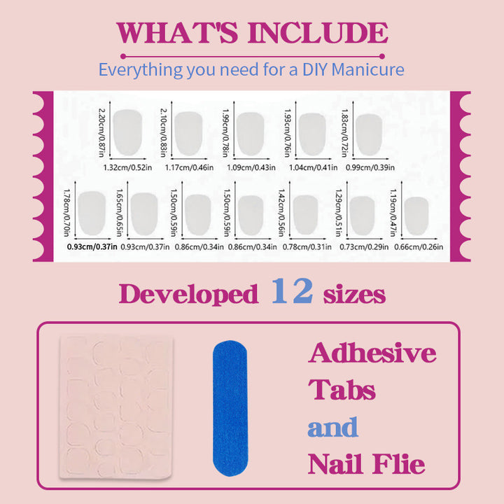 Artificial nail set with shimmering green effects Bowlift