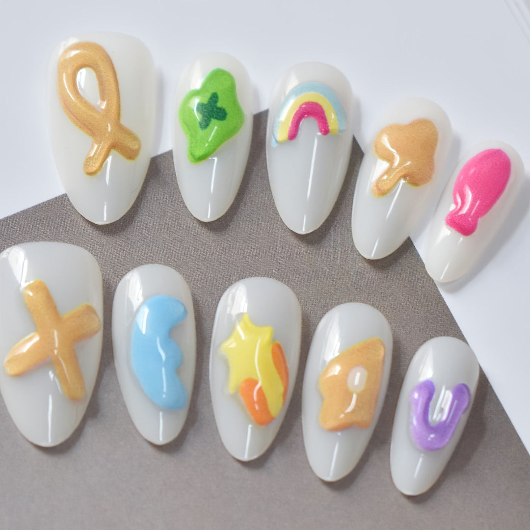 Artistic Gel Nail Art Design Bowlift