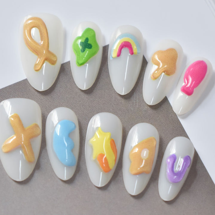 Artistic Gel Nail Art Design Bowlift