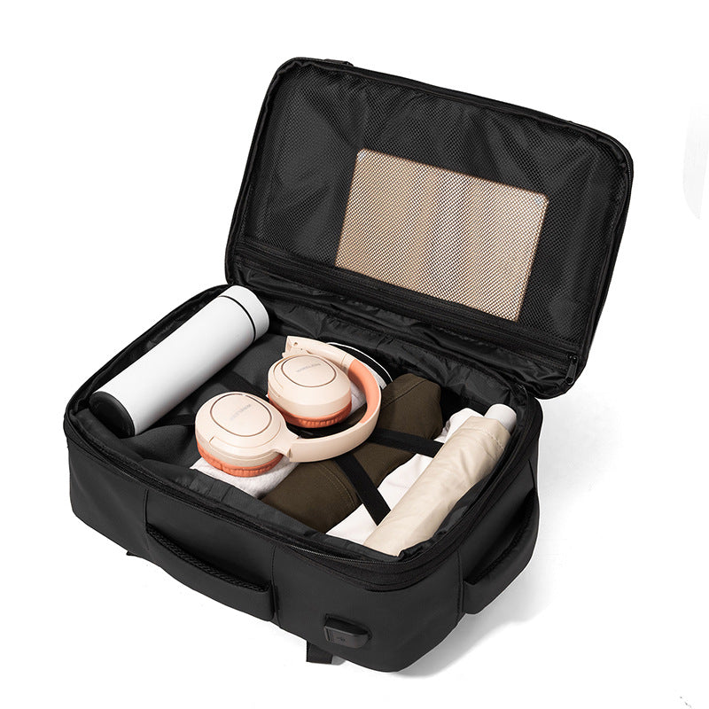 Elegant and Functional Laptop Backpack with Comprehensive Storage Bowlift
