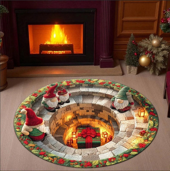 3D Christmas Theme Carpet
