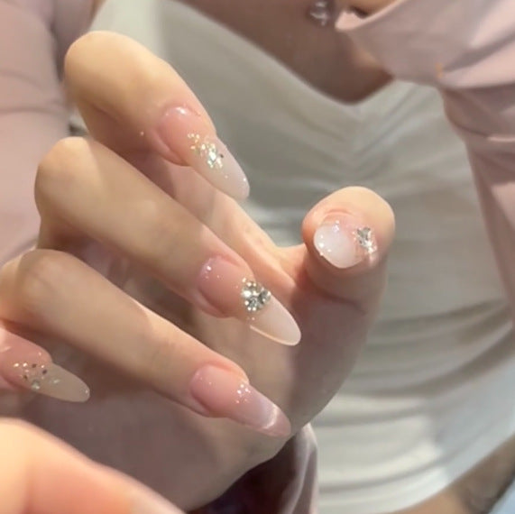 Trendy Ombre Leopard Print Press-On Nails Bowlift