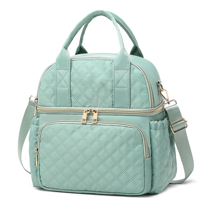 Elegant and Spacious Quilted Shoulder Bag Bowlift