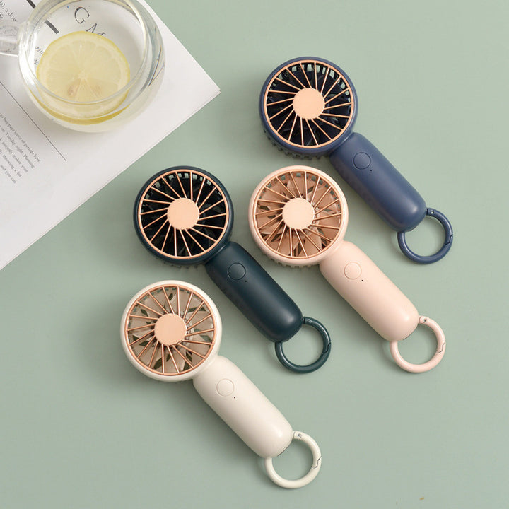 Unisex nan Portable Hand Fan with rechargeable battery, quiet motor and compact base Bowlift