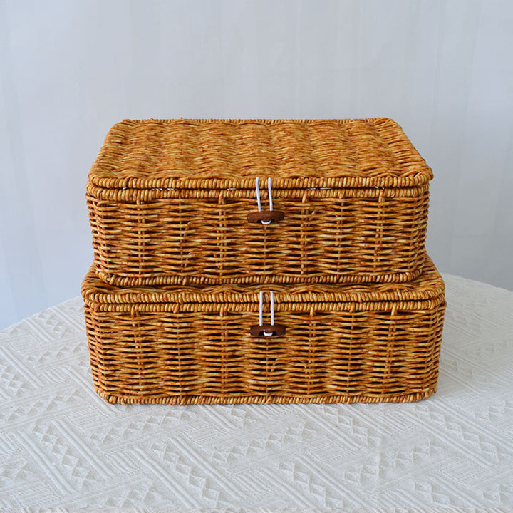 Handwoven Decorative Storage Box Bowlift