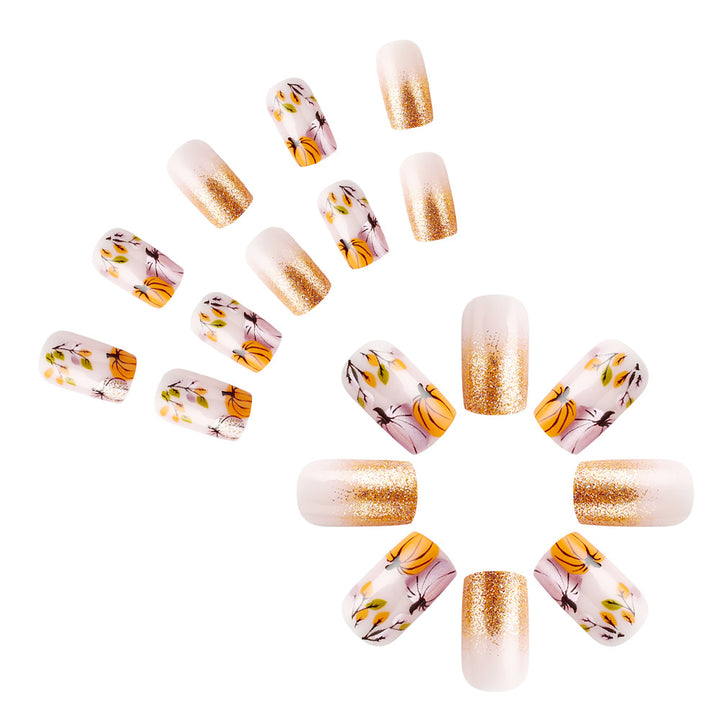 Autumn-Themed Decorative Nail Art Bowlift