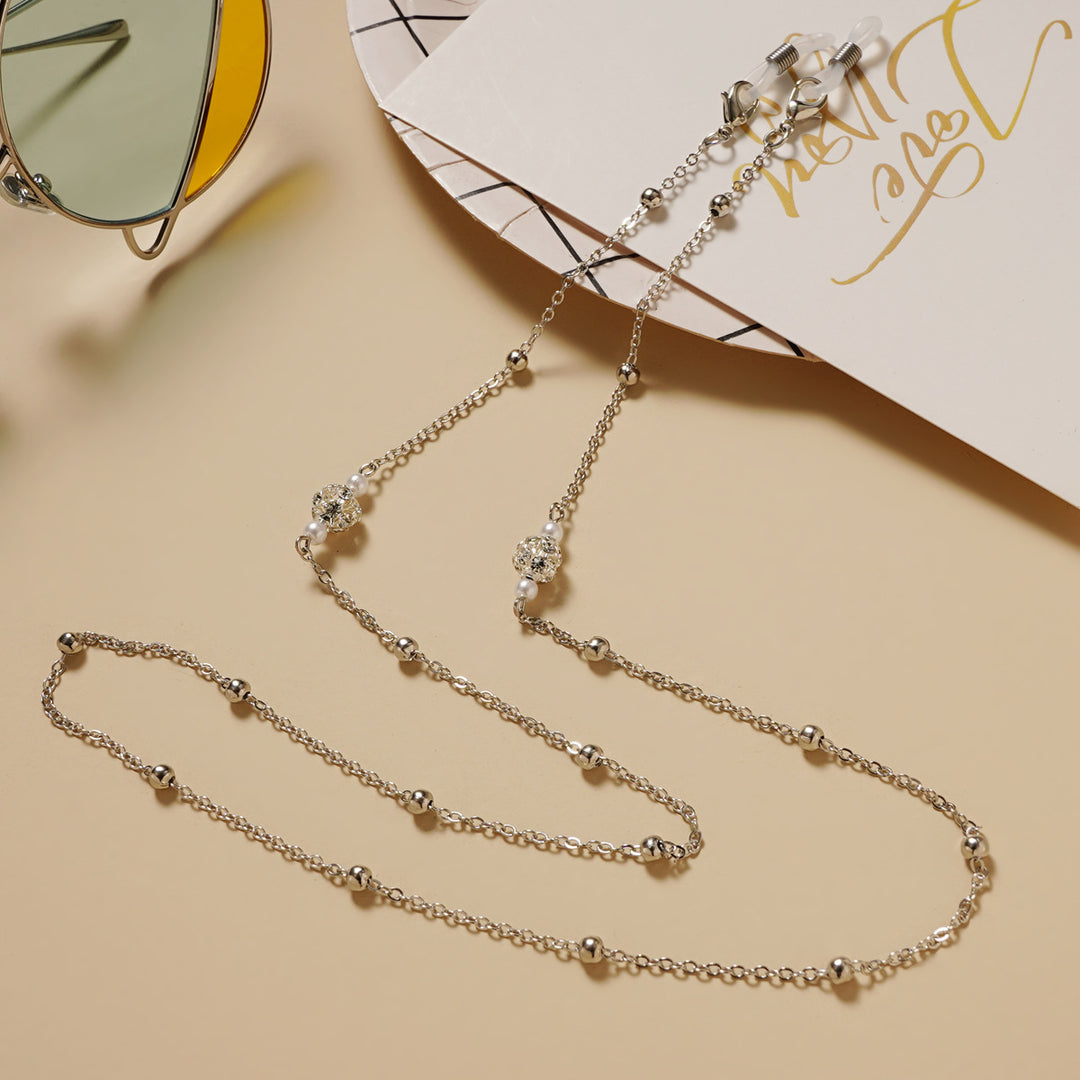 Elegant Faux Pearl Eyewear Chain Bowlift