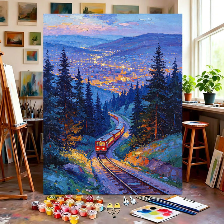Mountain Scenery Canvas Art Bowlift