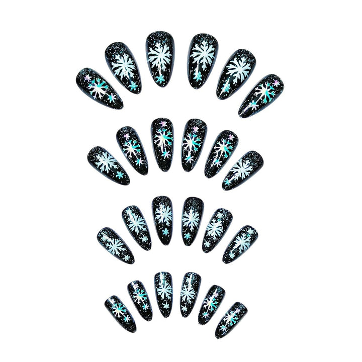 Creative Snowflake Nail Art Bowlift