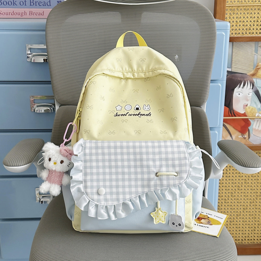 Playful Ruffled Backpack