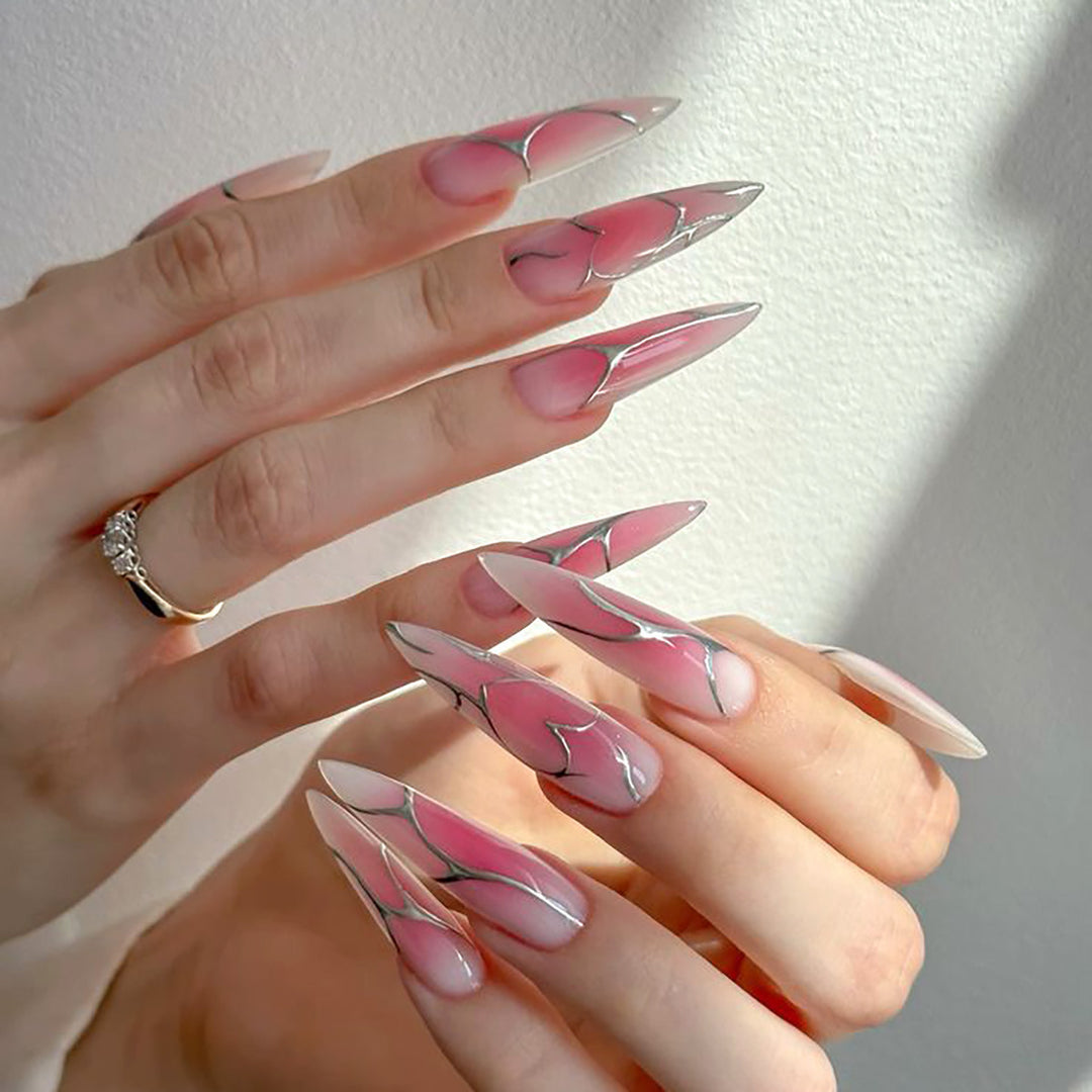 Artistic Stiletto Nail Art Extensions Bowlift