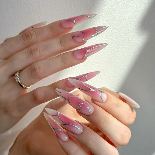 Artistic Stiletto Nail Art Extensions Bowlift
