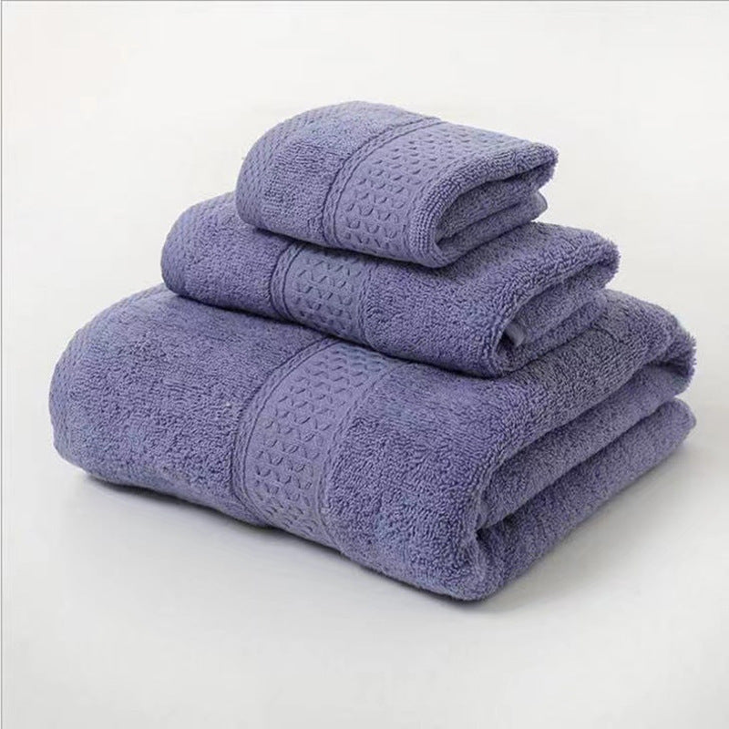 Terry Bath Towel Set with Elegant Structure Bowlift