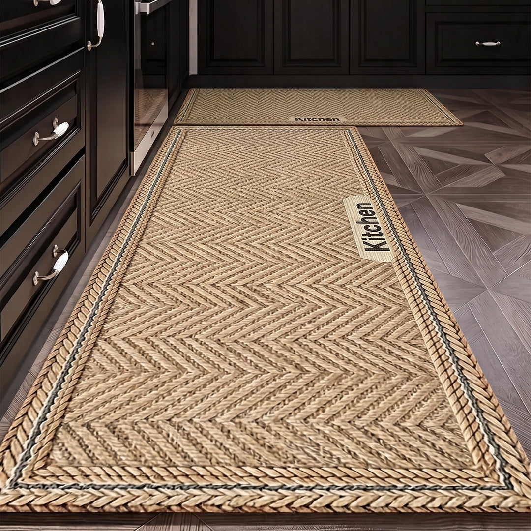 Textured Kitchen Area Comfort Runner Mat Bowlift