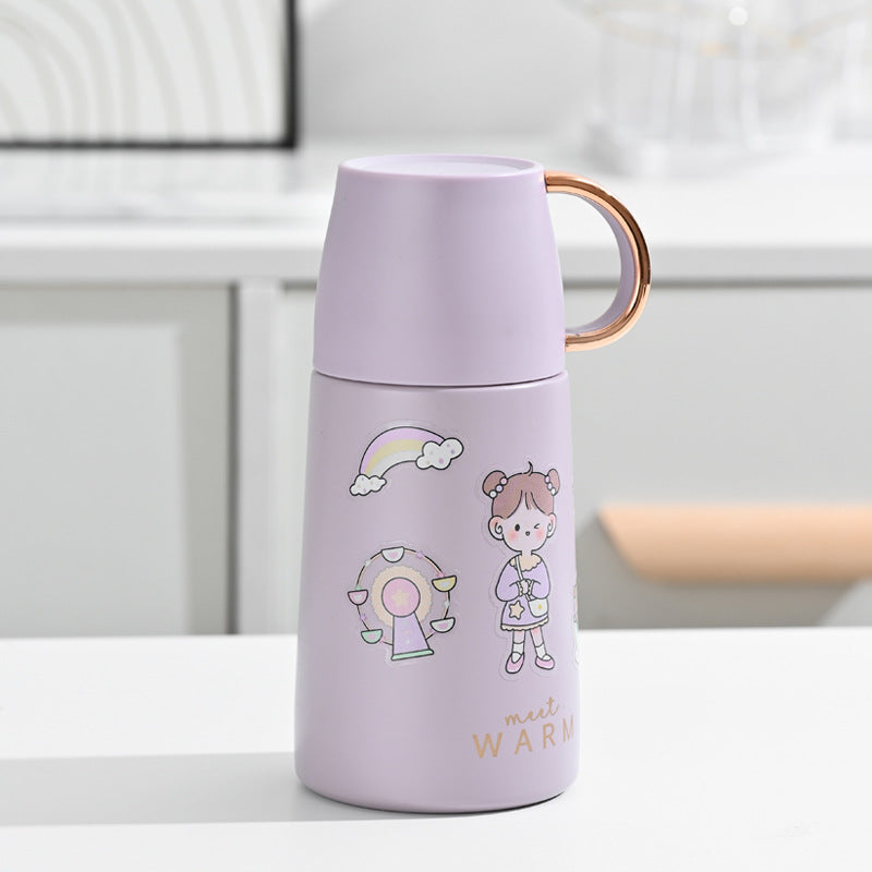 Ladies Insulated Carafe with Colorful Motif Design Bowlift
