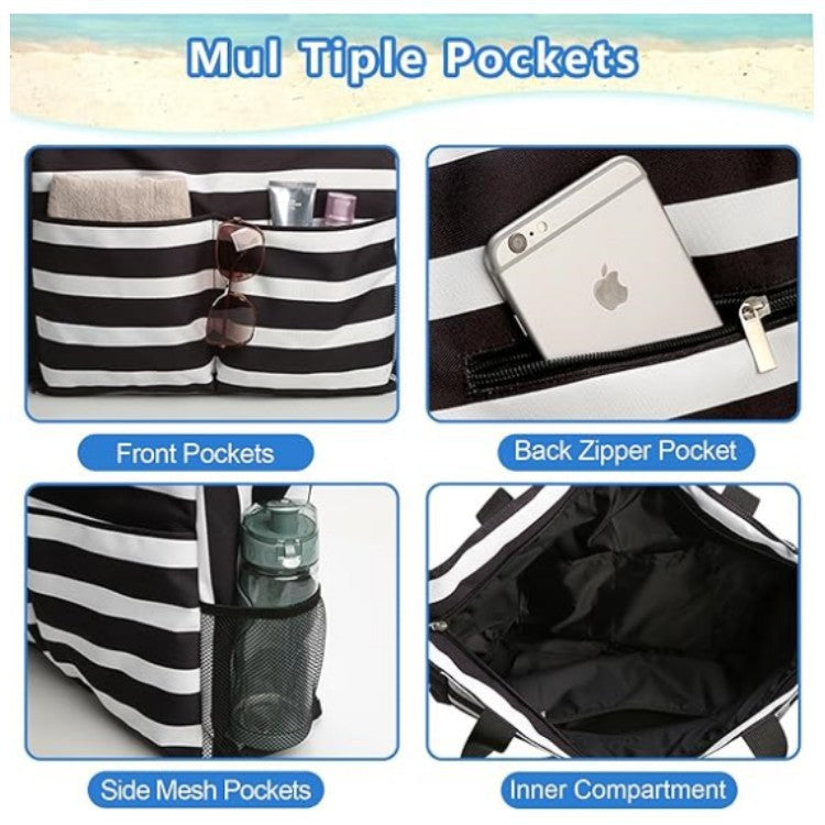 Practical beach bag with multiple compartments Bowlift