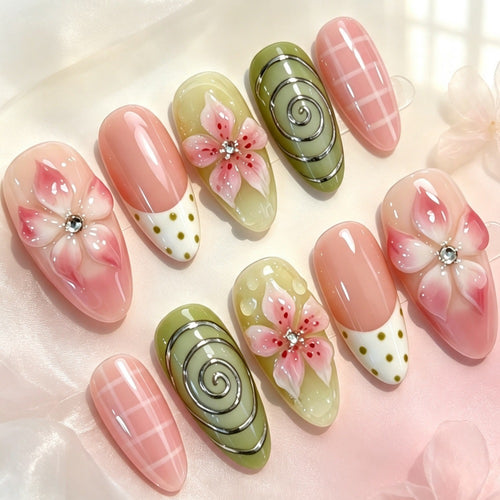 Creative Flower Nail Design Bowlift