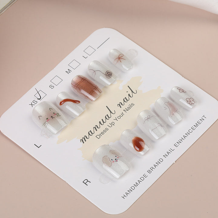 Artisanal Press-On Nail Set Bowlift