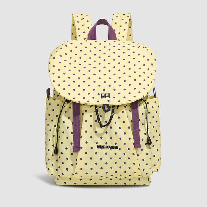 Polka Dot Patterned Drawstring Backpack
