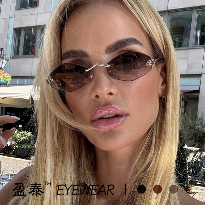 Women's Cat-Eye Sunglasses with Luxurious Pearl Frame and Polarizing Lenses Bowlift