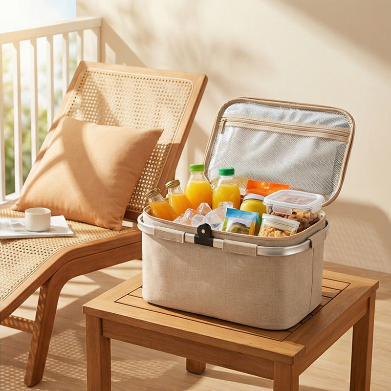Women's Woven Picnic Basket Bowlift
