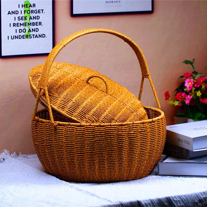 Handmade Woven Storage Basket Bowlift