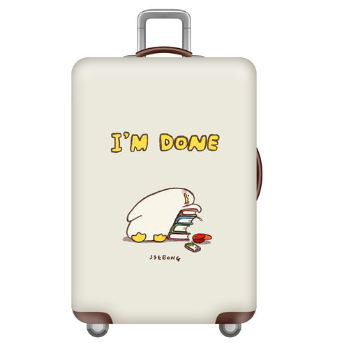 Women's Hard Shell Suitcase with Unique Illustrative Design Bowlift