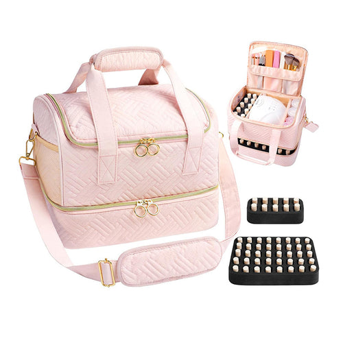 Cosmetic Organizer Bag with Removable Compartments Bowlift