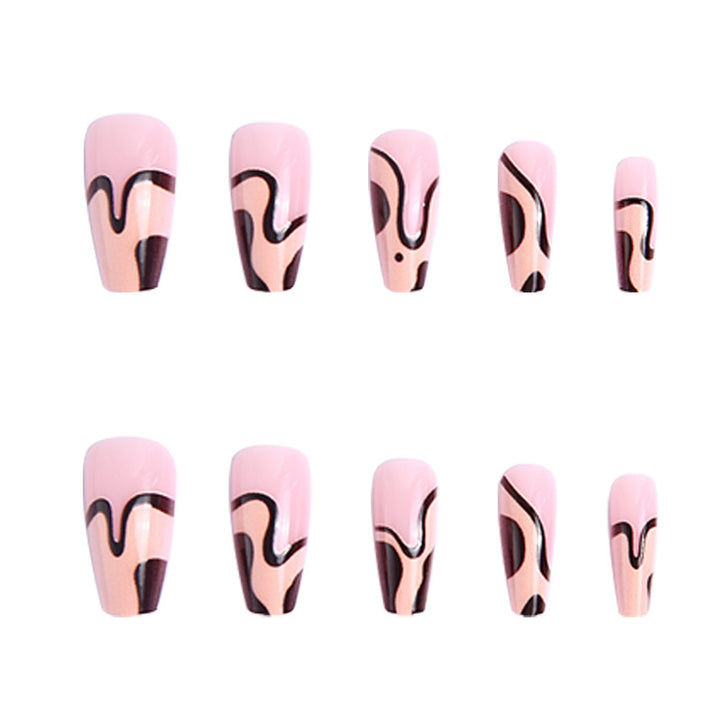Nail set with elegant curved design Bowlift