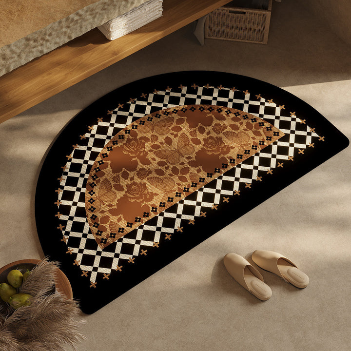Chic Geometric Design Bath Mat Bowlift