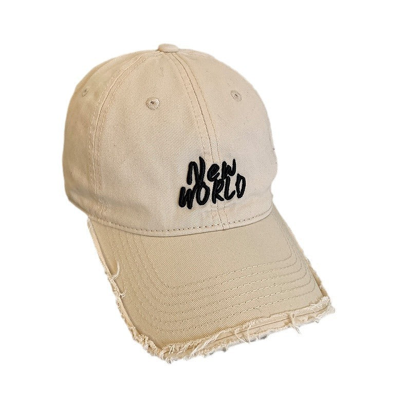 Unisex Distressed Signature Baseball Cap Bowlift