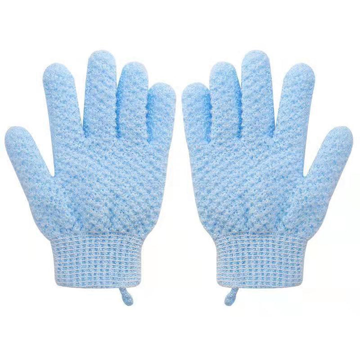 Exfoliating Bath Gloves with Deep Textured Scrub Surface and Elastic Wrist Bowlift