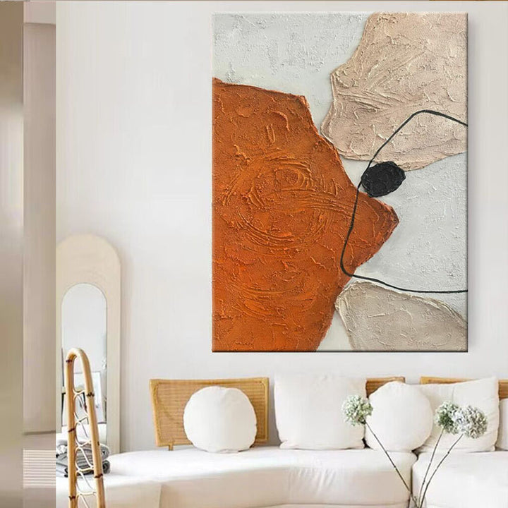 Contemporary Textured Abstract Canvas Wall Art