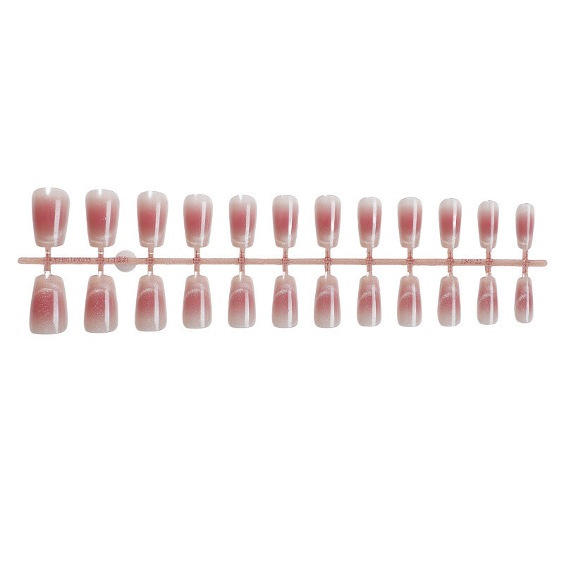 Artificial Nail Set with Elegant Ombre Effects Bowlift