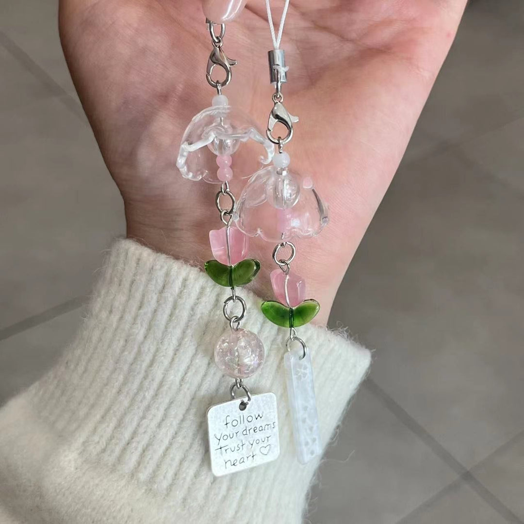 Decorative Floral Pendant Keychain Bowlift