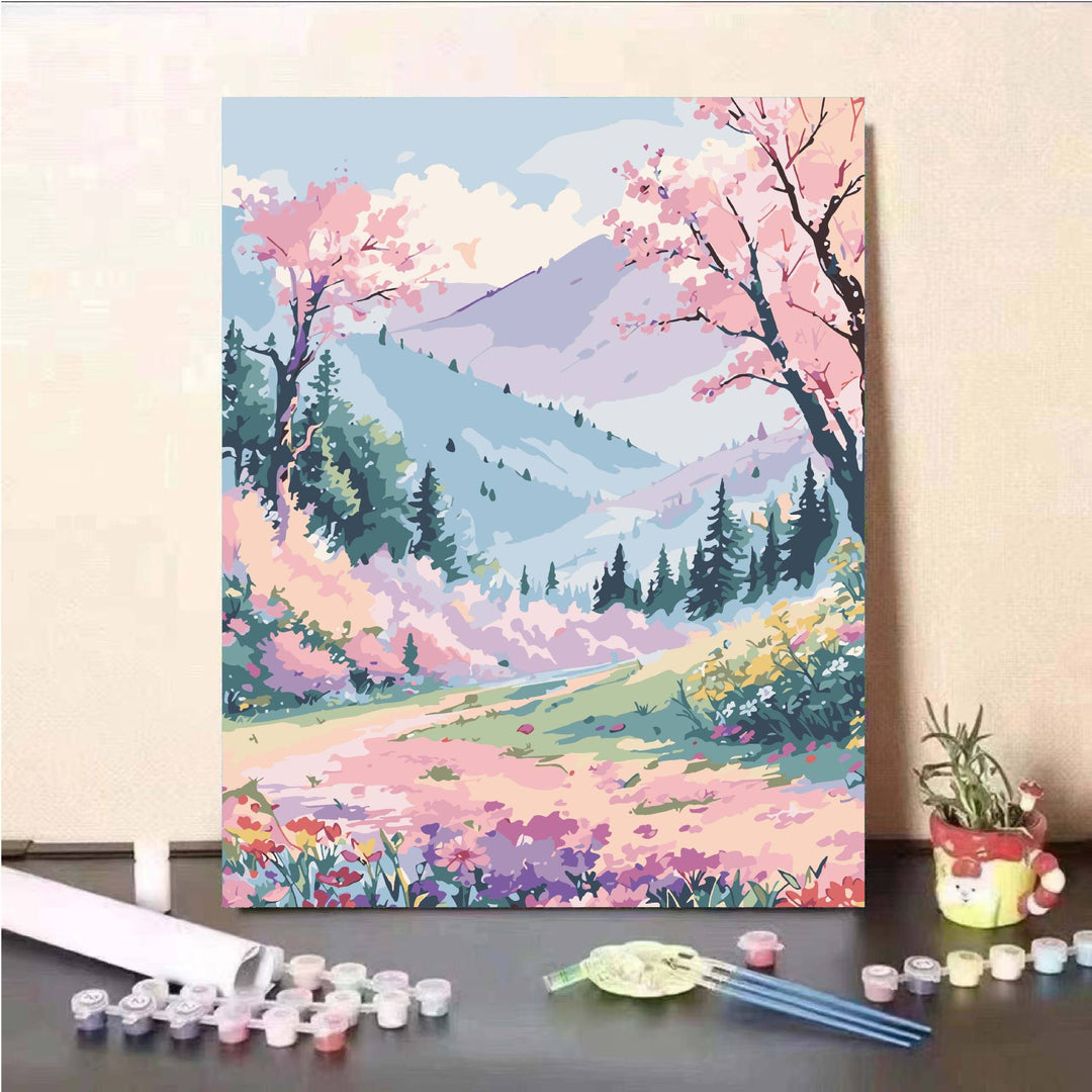 Scenic Landscape Paint by Numbers Kit Bowlift