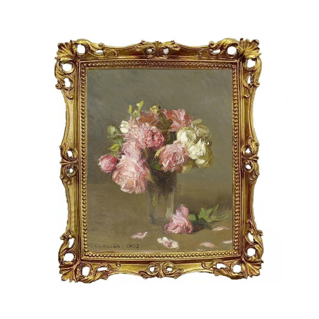 Vintage-inspired framed art collection