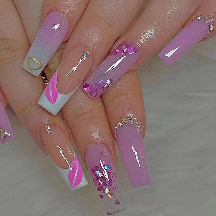 Decorative Press-On Nail Art Set Bowlift