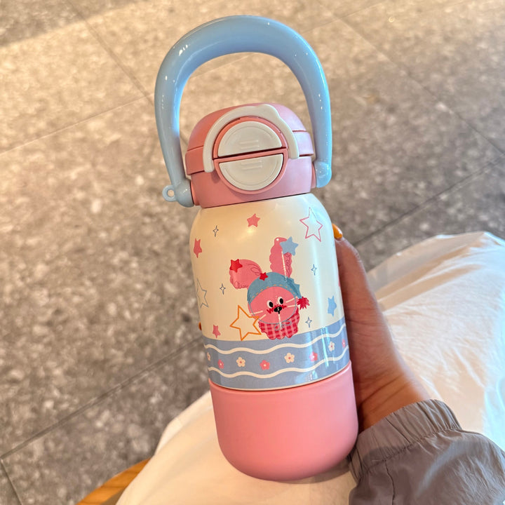 Women's water bottle with interactive animal design Bowlift