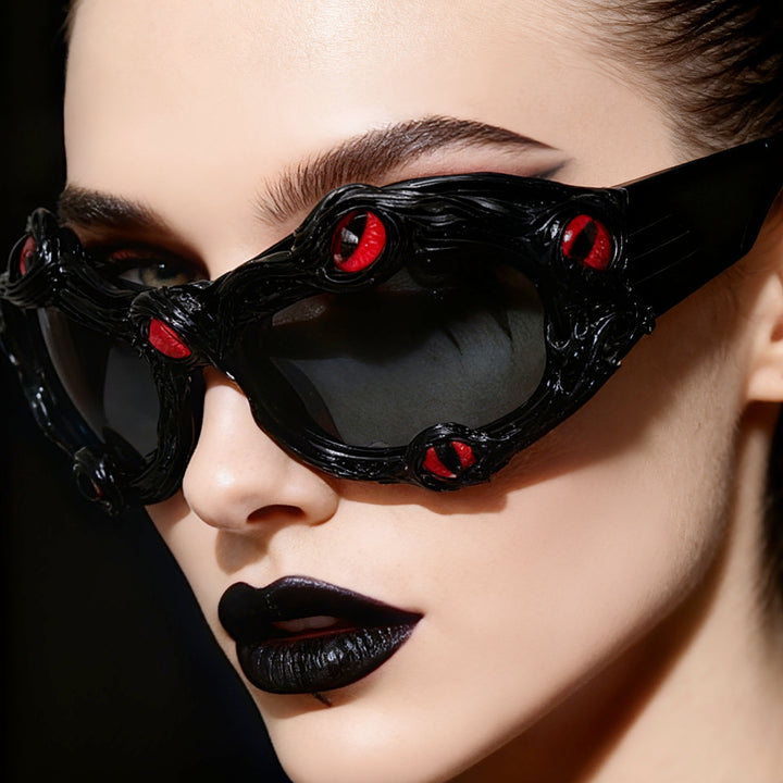 Women's creative designer sunglasses with extravagant 3D elements Bowlift