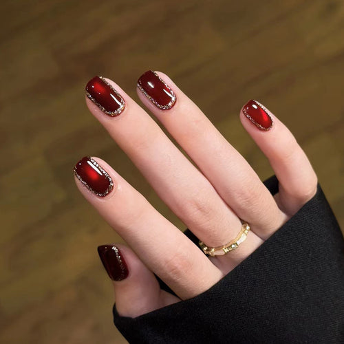 Glossy Decorative Press-On Nail Art Bowlift