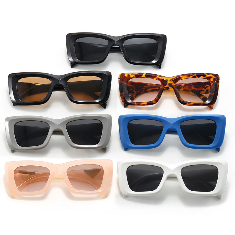 Women's fashionable square sunglasses with stylish frame Bowlift