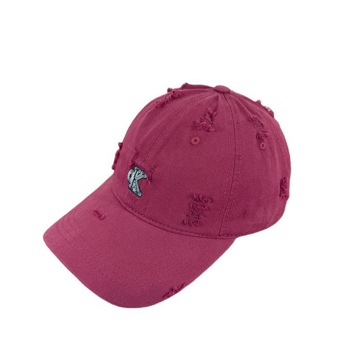 Men's Distressed Adjustable Baseball Cap Bowlift
