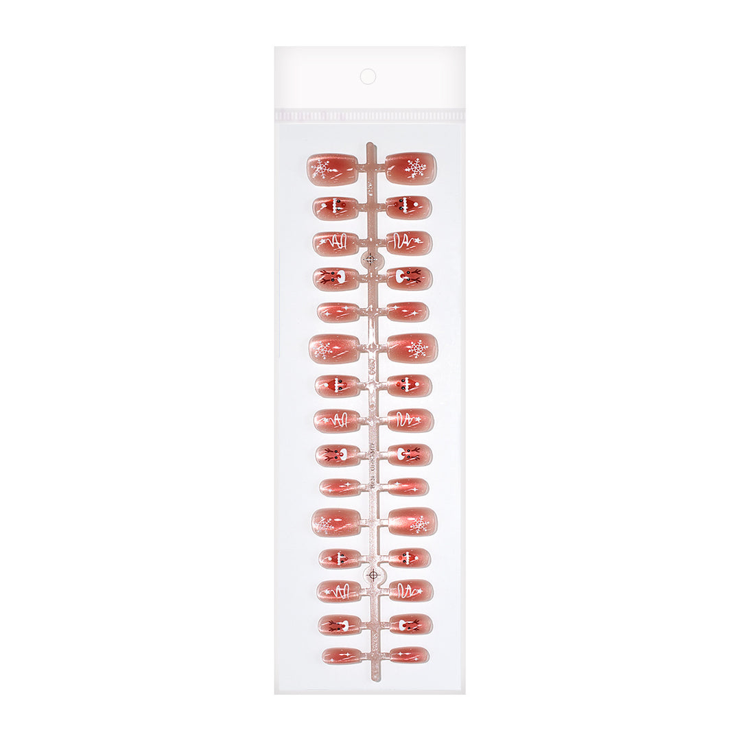 Holiday-Themed Press-On Nail Set Bowlift