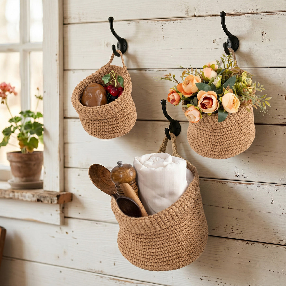 Decorative Macrame Storage Basket Bowlift